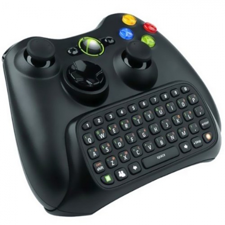 Wireless Chatpad Messenger Keyboard Keypad for XBOX 360 Controller(Black)