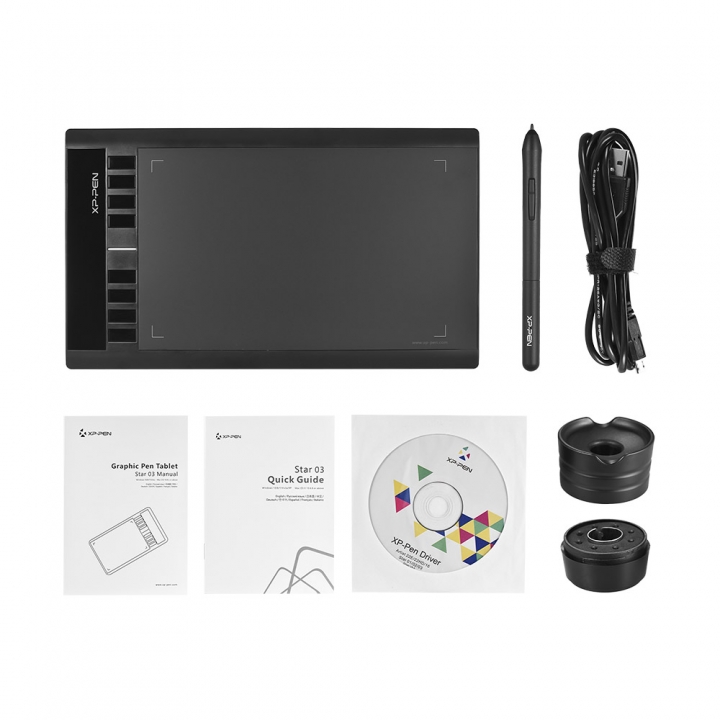 XP-PEN 10 * 6" Graphics Drawing Tablet Battery-free Passive Digital Pen 2048 Pressure  Shortcuts