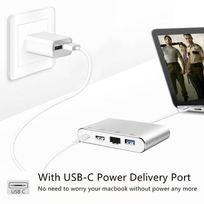 USB Type C to HDMI Adapter for New MacBook/MaBook Pro,Samsung S8 Plus,USB-C to HDMI Hub,USB 3.0 Port