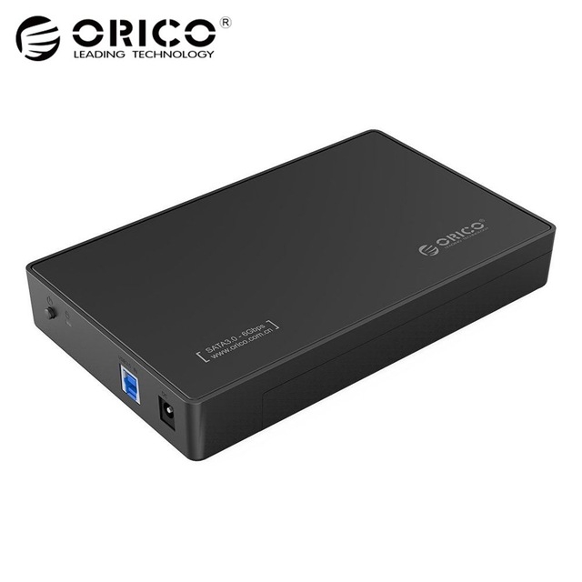 3.5 Inch HDD Enclosure Case, USB 3.0 5Gbps to SATA Support UASP Drives Designed for Notebook PC