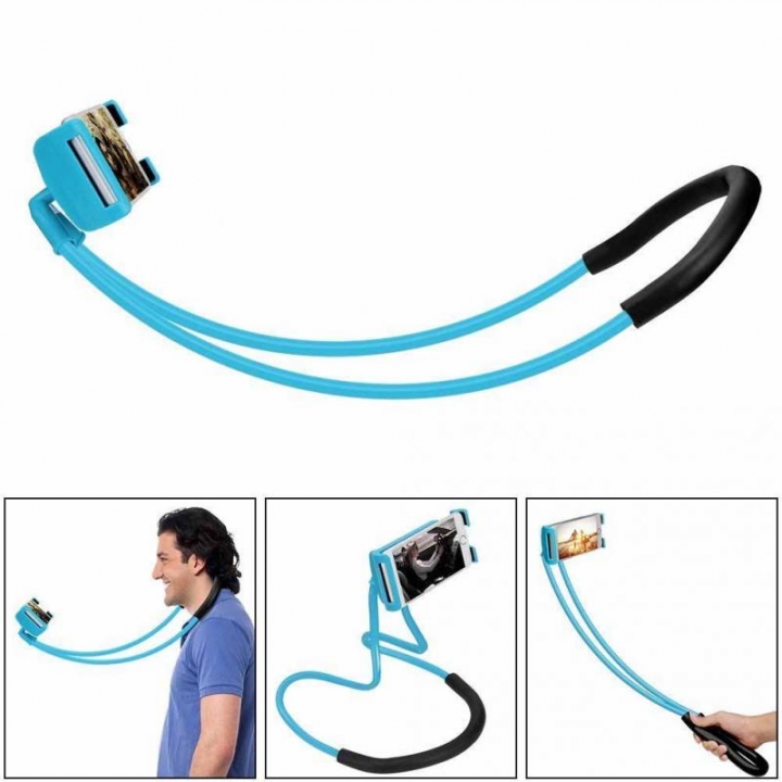 Lazy Neck Phone Holder Stand For iPhone Desk  Rotation Mobile Cell Phone Mount Bracket Holder Stand