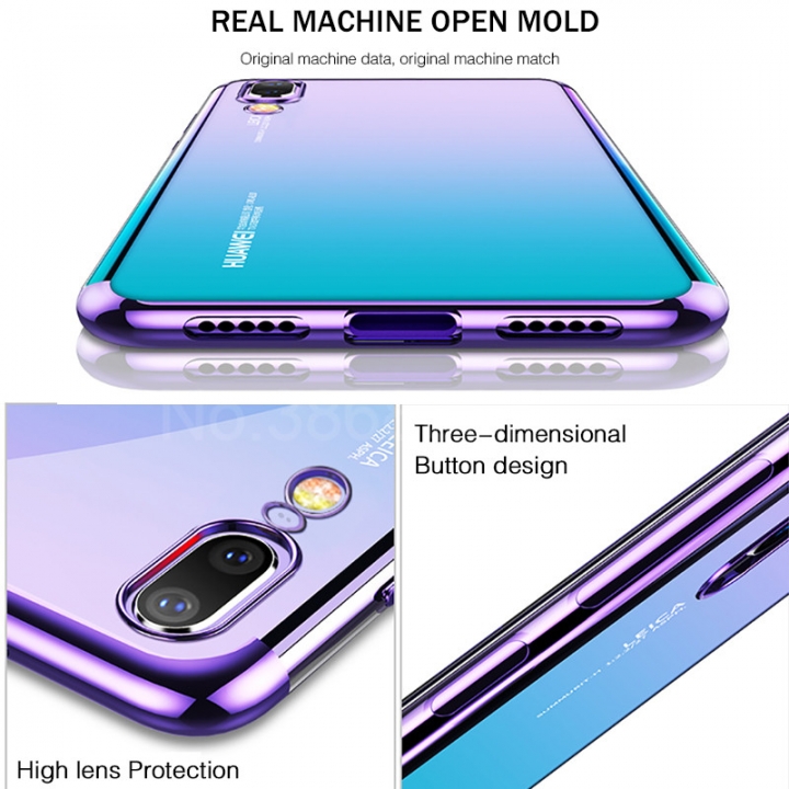 Luxury Transparent Slim Case For Huawei P20 Pro P20  Lite Nova 3E Phone Silicone Cover Case Shell