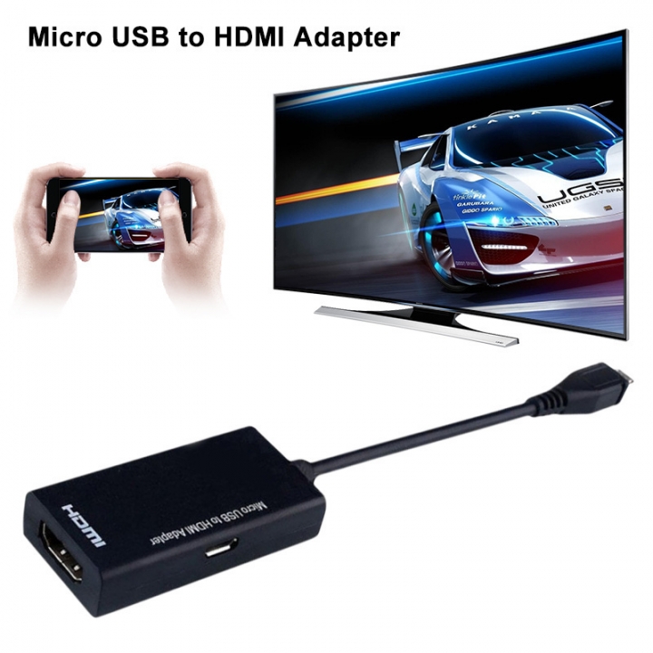 Micro USB to HDMI Male to Female High Speed HDTV Adapter Converter Cable for Phone for Mobile Phone