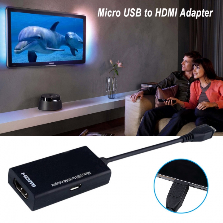Micro USB to HDMI Male to Female High Speed HDTV Adapter Converter Cable for Phone for Mobile Phone