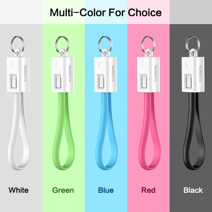 Universal Lighting Cable For iPhone 8 7 6 Plus KeyChain Charging Sync Data Cord Charger USB Cable