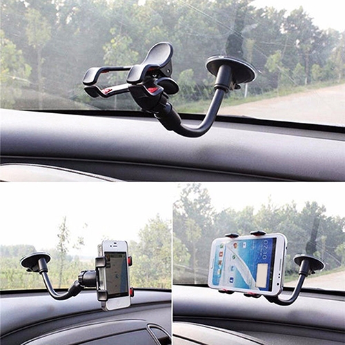 360 Rotation Car Mount Holder Universal Windshield Bracket for GPS Mobile Phone