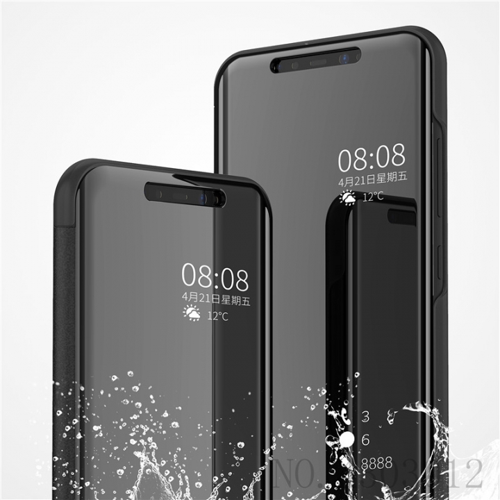 Mirror Smart Case For Xiaomi 8 SE A1 6X 5C Mix 2 Flip Leather Stand Case For Redmi 4X Note 5  Cover