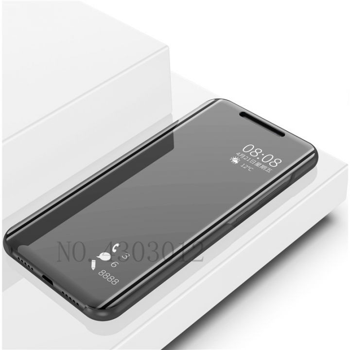 Mirror Smart Case For Xiaomi 8 SE A1 6X 5C Mix 2 Flip Leather Stand Case For Redmi 4X Note 5  Cover