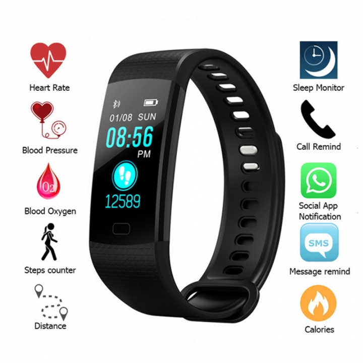 Smart Band Heart Rate Tracker Fitness Tracker Smart Bracelet Waterproof Smart Wristband Smart Watch