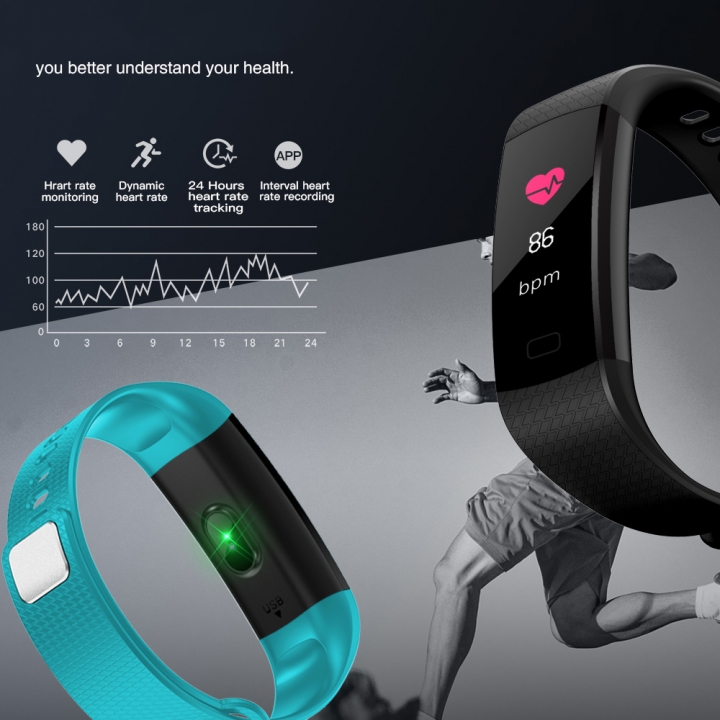 Smart Band Heart Rate Tracker Fitness Tracker Smart Bracelet Waterproof Smart Wristband Smart Watch