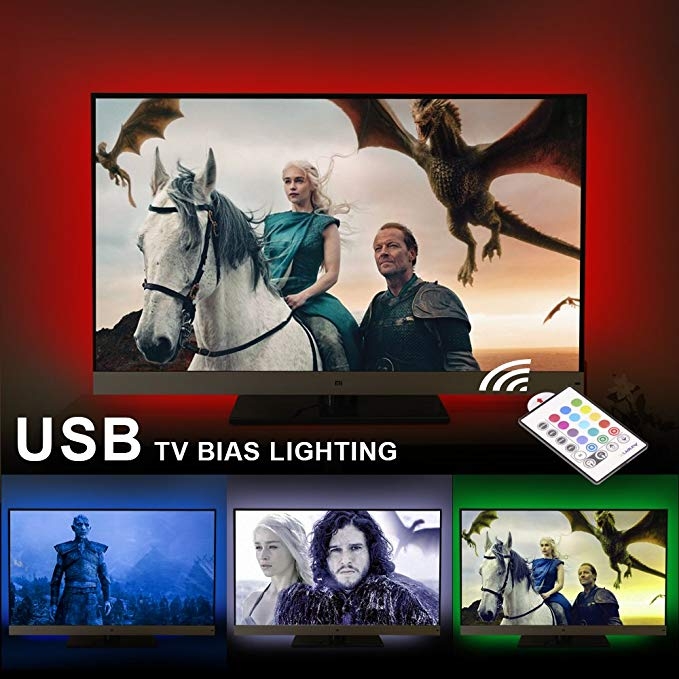 DC 5V USB 30 LED/m 5050 RGB Waterproof Flexible LED Strip Light TV Back Lighting With Remote Control