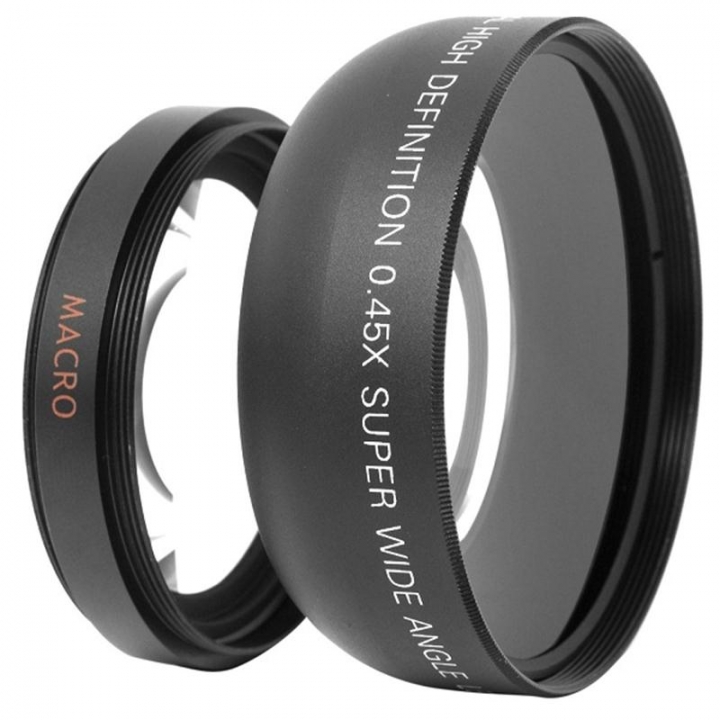 58mm 0.45x SLR Camera Wide Angle Lens + Macro Lens For 58mm Canon Sony Nikon  Pansonic SLR Camera