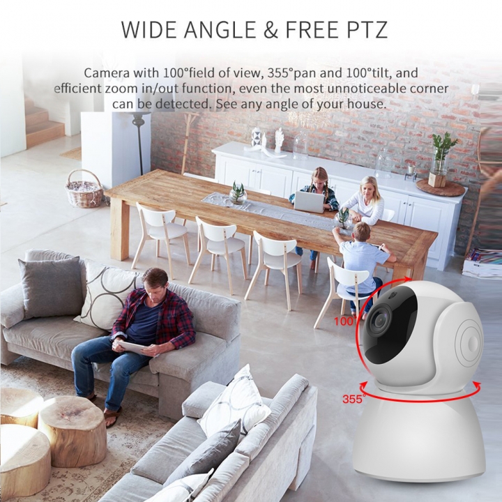 1080P IP Camera Wireless CCTV Surveillance Home Security Wifi Camera 2 Way Audio Night Vision
