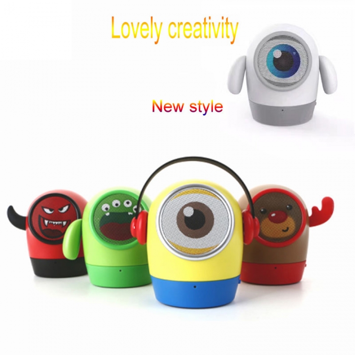 Portable Bluetooth Stereo Bass Sound Amplifier Cartoon Speakers Speaker Gift With Mic For Cellphone