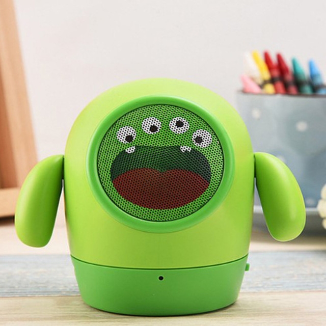 Portable Bluetooth Stereo Bass Sound Amplifier Cartoon Speakers Speaker Gift With Mic For Cellphone