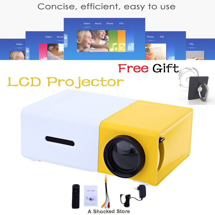 Hometheater HD 1080P Portable Home Theather Cinema Audio HDMI USB Projector Video Media Player
