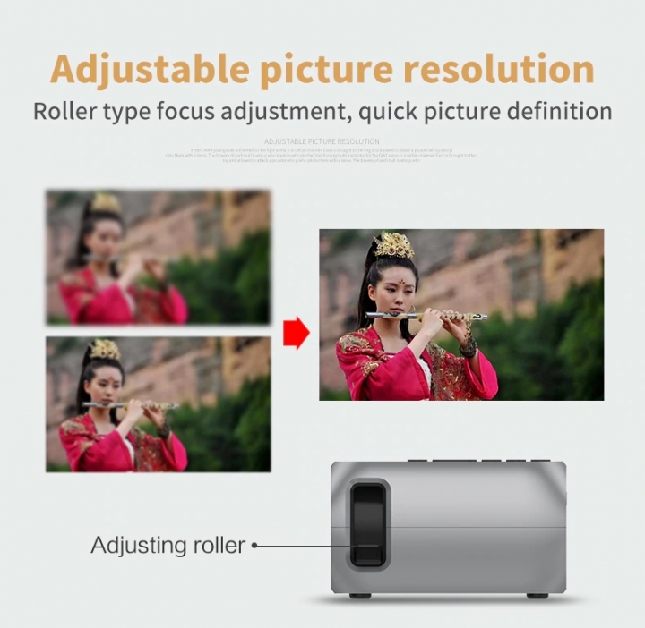 Mini Projector Led Projector Proyector Audio HDMI USB Projetor Home Theater Media Player Hometheater