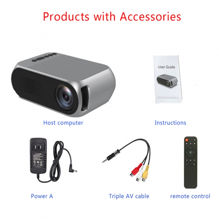 Mini Projector Led Projector Proyector Audio HDMI USB Projetor Home Theater Media Player Hometheater