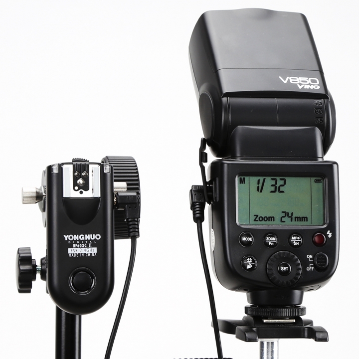 Yongnuo RF-603C Wireless Remote Flash Trigger Kit Transceiver for Canon Camera Flash Trigger
