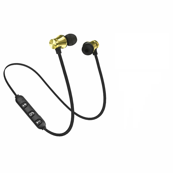 Magnetic attraction Bluetooth Earphone Headset waterproof with Charging Cable Earphone Build-in Mic