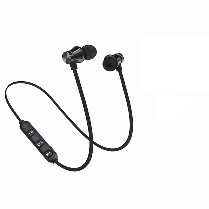 Magnetic attraction Bluetooth Earphone Headset waterproof with Charging Cable Earphone Build-in Mic