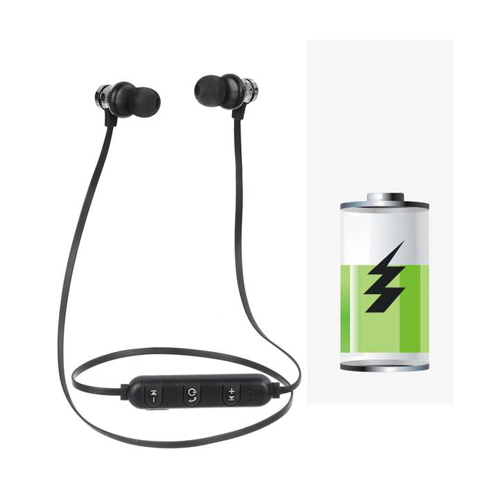 Magnetic attraction Bluetooth Earphone Headset waterproof with Charging Cable Earphone Build-in Mic