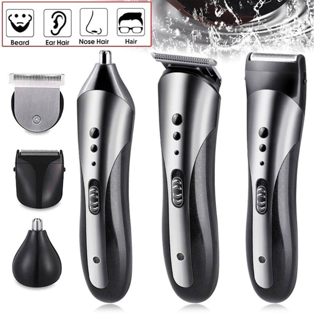 3in1 Multifunctional Hair Trimmer Rechargeable Electric Nose Hair Clipper Electric Razor Shaver