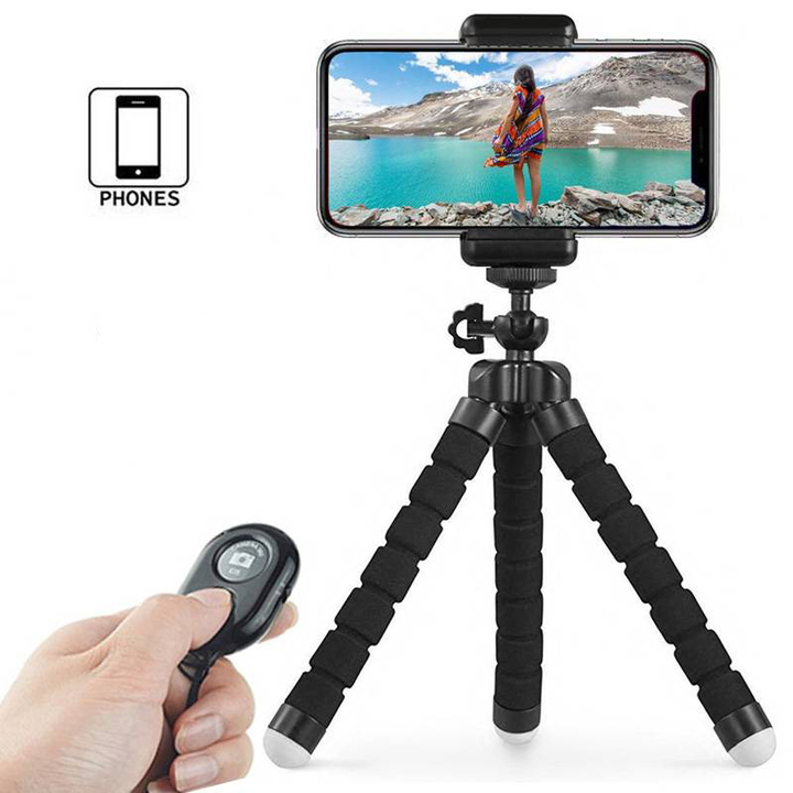 Flexible Gorillapod Octopus Mini Tripod With Bluetooth Remote for Phone Camera Mini Tripods