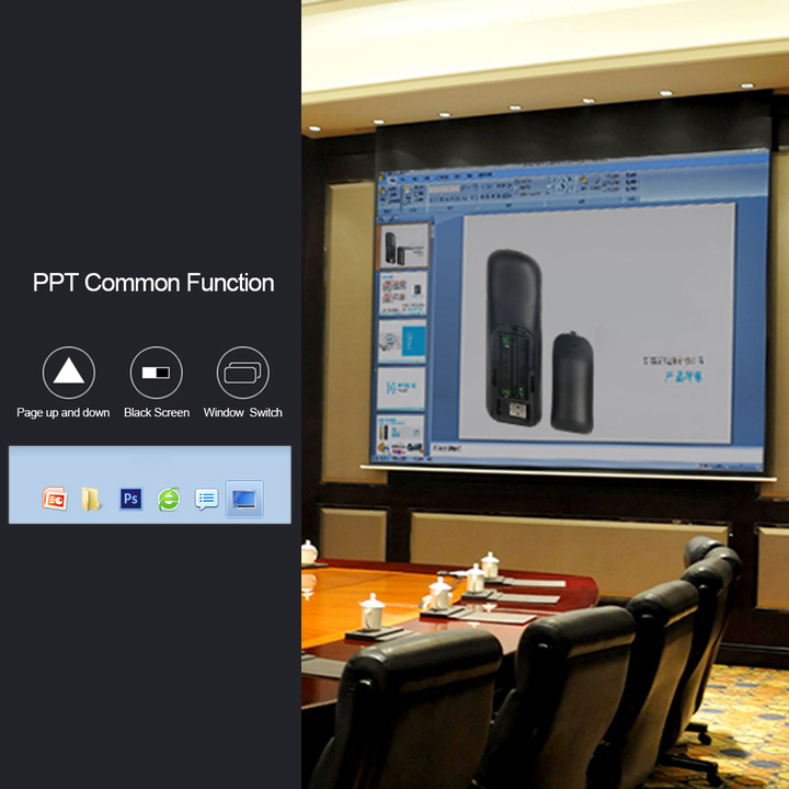 3R Laser Multi-function Presenter Intelligent Control Pointer Flip Pen for PPT Presentation