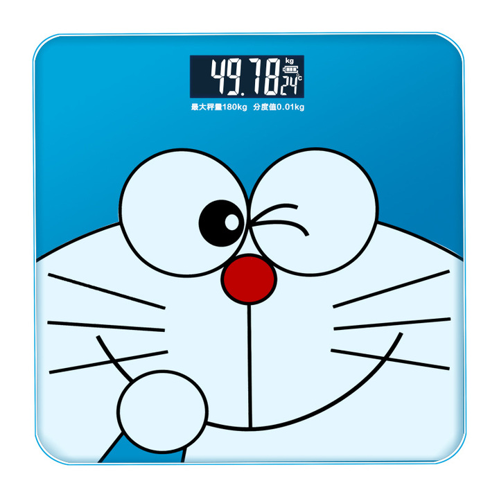 Cute Cartoon Doraemon Smart Bathroom Personal Electronic Scales Household Digital Weight Body Scale