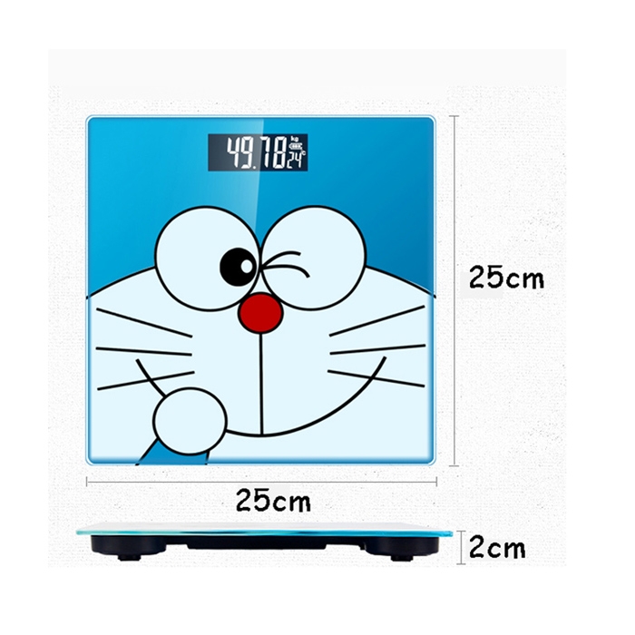 Cute Cartoon Doraemon Smart Bathroom Personal Electronic Scales Household Digital Weight Body Scale