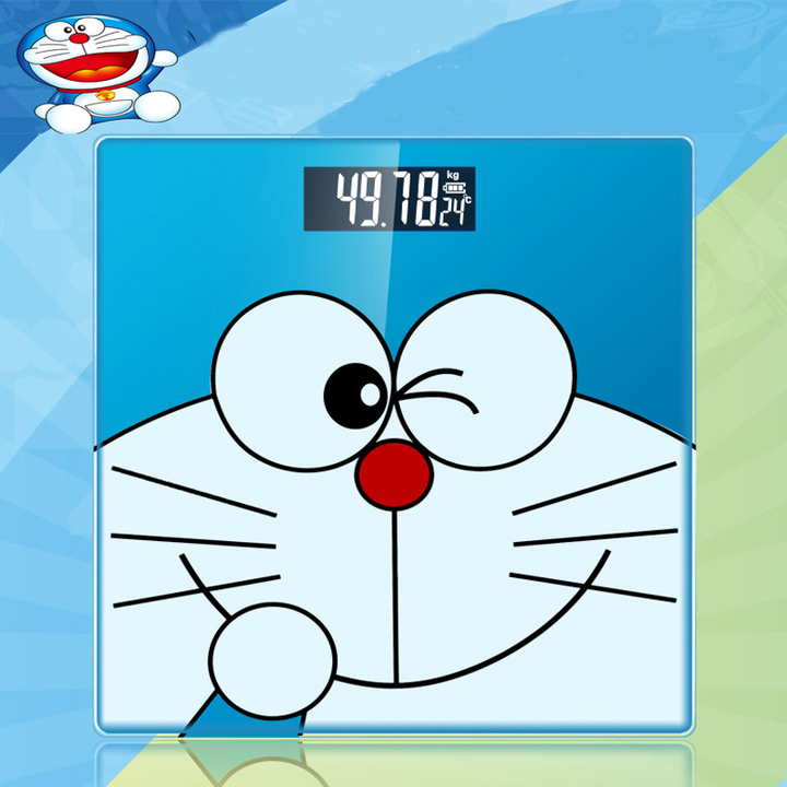 Cute Cartoon Doraemon Smart Bathroom Personal Electronic Scales Household Digital Weight Body Scale