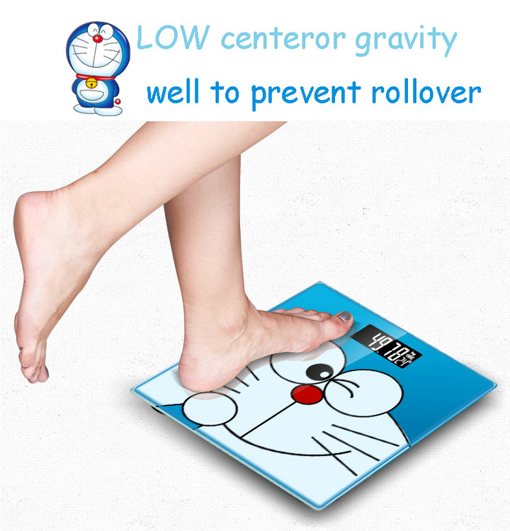 Cute Cartoon Doraemon Smart Bathroom Personal Electronic Scales Household Digital Weight Body Scale