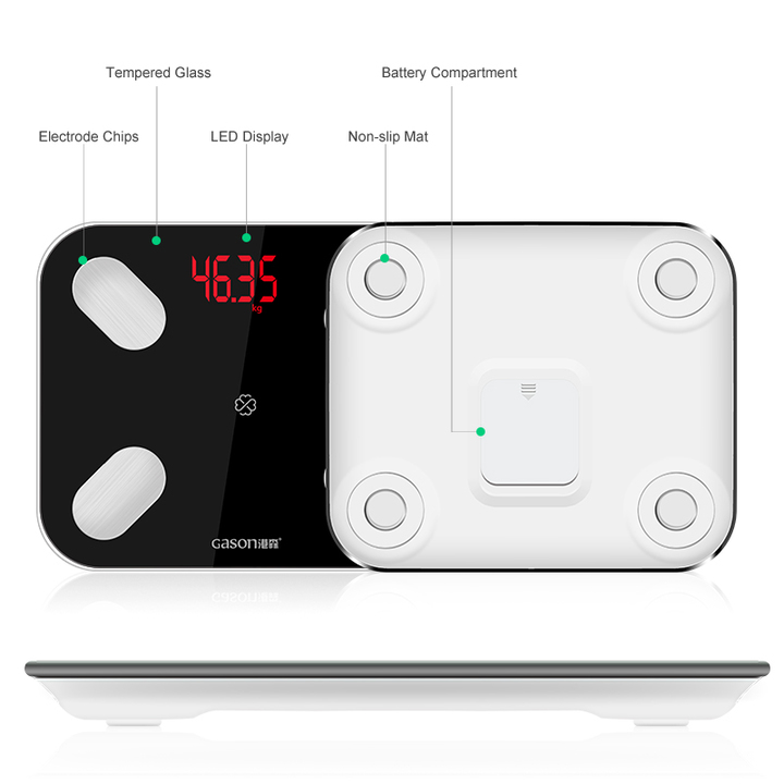 Body Smart Scale Scientific Electronic LED Digital Weight Body Scale Balance APP Android IOS