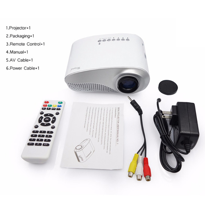 Portable Mini Projector Home Theater LED Hometheater  USB/VGA/HDMI Video Cinema Movie Projector