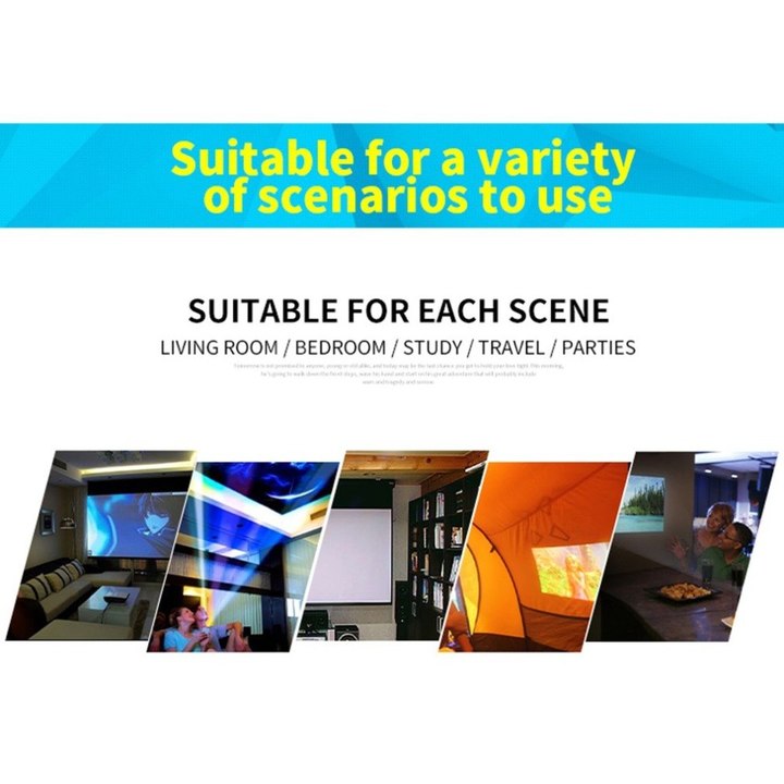 Home Mini HD 1080P Projector TV Multi-Media Player Theater Home Cinema Hometheater Video Projector
