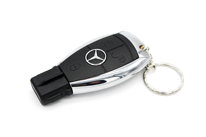 Mercedes creative plastic U disk Car key USB 2.0 4GB / 8GB / 16GB / 32GB / 64GB memory stick