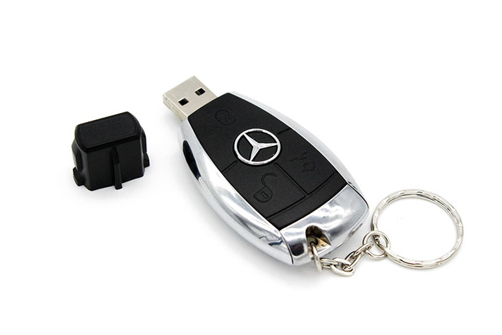 Mercedes creative plastic U disk Car key USB 2.0 4GB / 8GB / 16GB / 32GB / 64GB memory stick