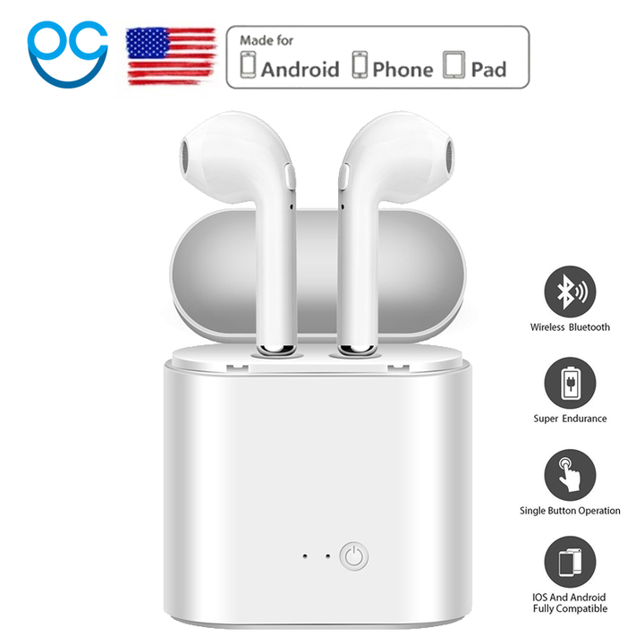 Mini Wireless Bluetooth Earphone With Charging Box Stereo True Earbud Headset for iphone Android