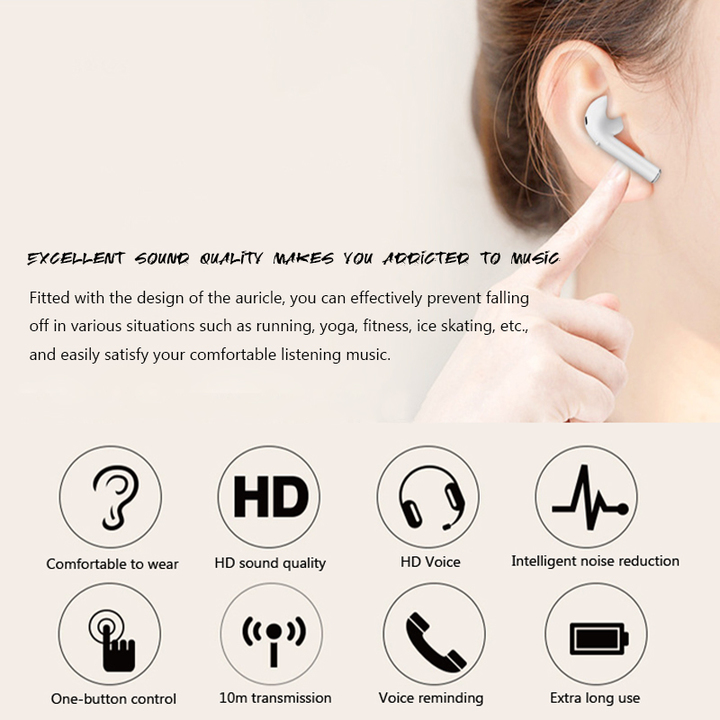 Mini Wireless Bluetooth Earphone With Charging Box Stereo True Earbud Headset for iphone Android