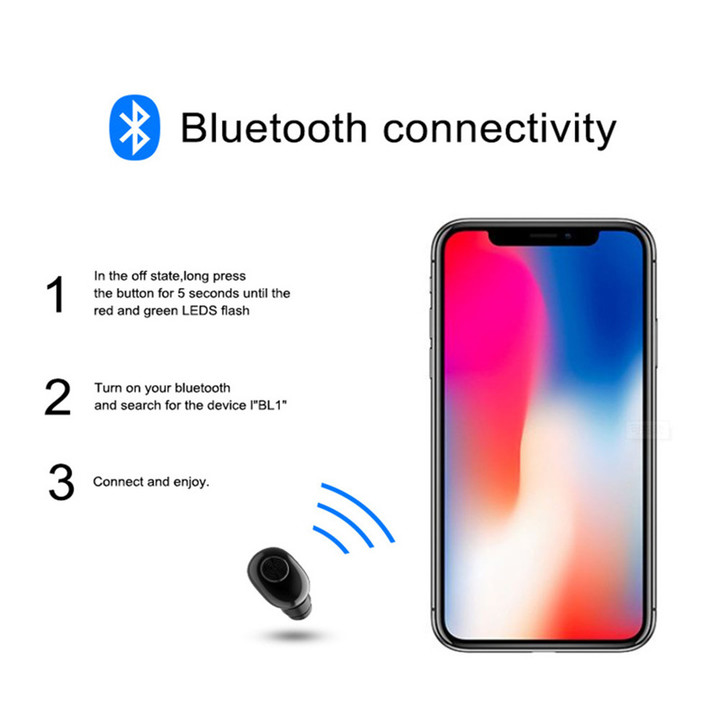 Wireless Bluetooth Earphone Stereo Earbud Headset With Charging Box Mic Sports Music Earphone