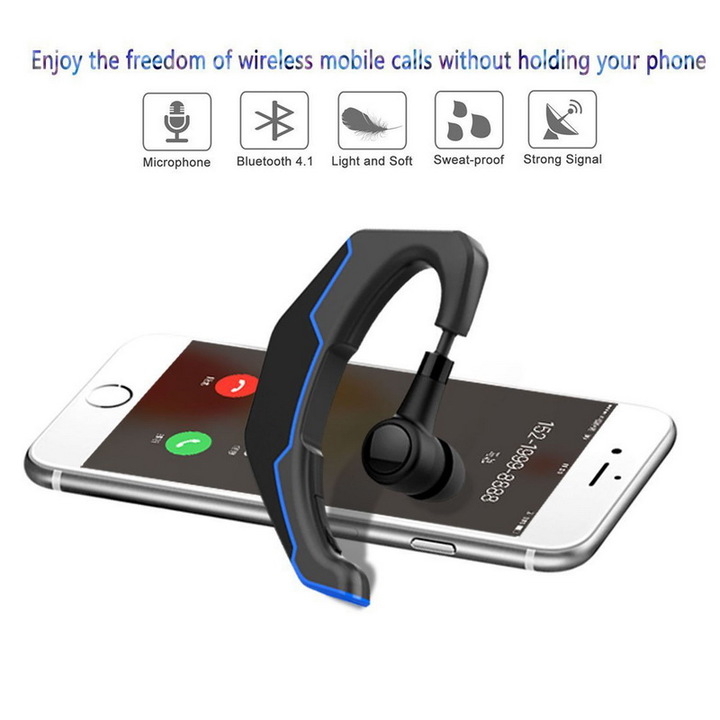 Bluetooth Headsets Wireless Earphones Driving Working Sport Earbud Handsfree for Phone