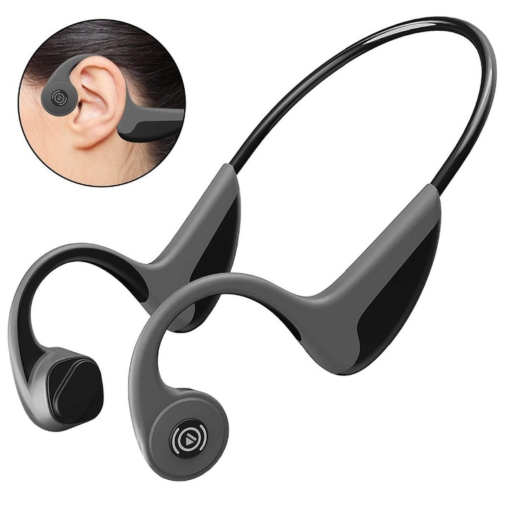 Bluetooth Wear Wireless Earphones Bone Conduction Earphone Sport Earphones Mic Handsfree Earphones