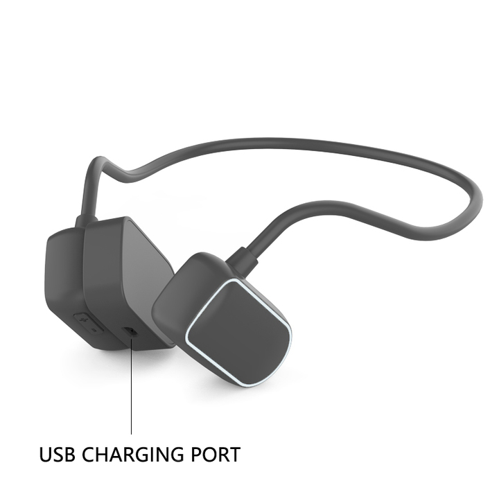 Bone Conduction Sports Bluetooth Earphone Waterproof IPX5 Cell Phone Stereo Earphones Microphone