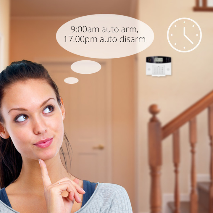 Home Security GSM Alarm systems Voice Prompt Wireless Door sensor LCD Display SIM SMS GSM Alarm