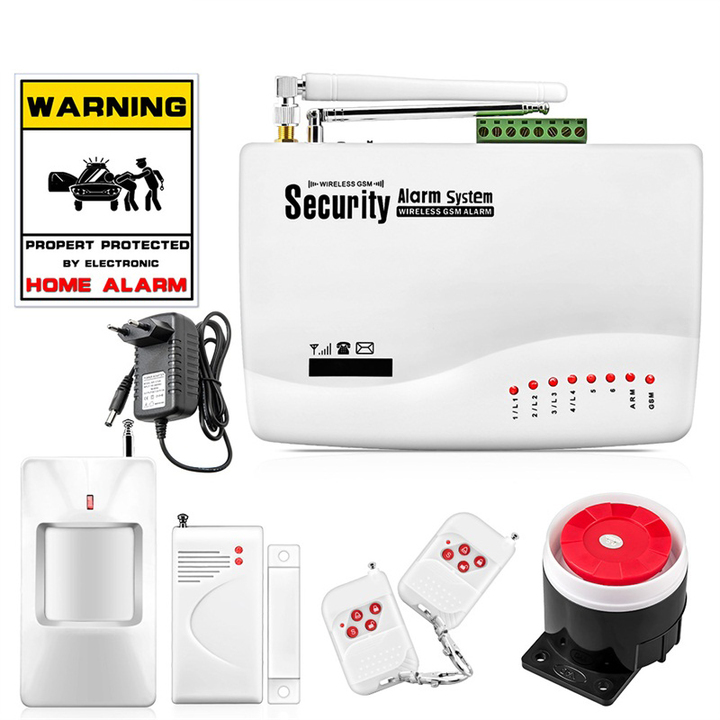 Door Windows Alarm Sensor Wireless GSM Alarm System For Home Security Alarm System
