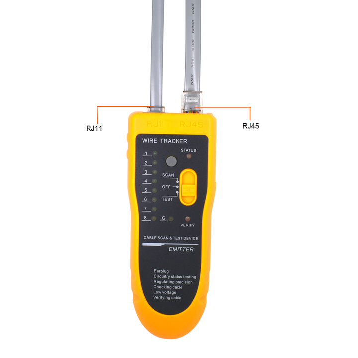 UTP STP Cat5 Cat6 RJ45 Line Finder Telephone Wire Tracker Tracer Tool Kit LAN Network Cable Tester