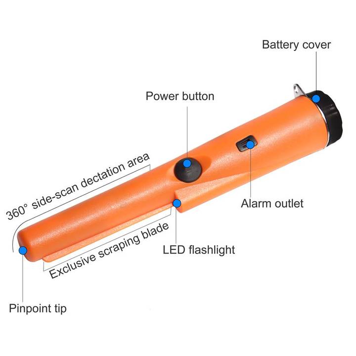 Professtional Metal Detector Underground Pinpointing Gold Detector Treasure Hunter Seeker Tracker