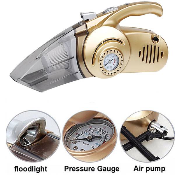 4 in 1 Multi-function Car Vacuum Cleaner 12V 120W Tire Inflator Tire Pressure Tire inflatable Pump