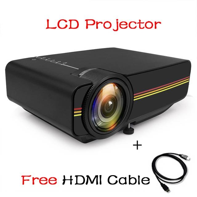 Mini Projector Wired Sync Display Hometheater WIFI Beamer For Home Theatre Movie AC3 HDMI VGA USB